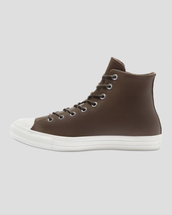 Tenis Altos Converse Chuck Taylor All Star Seasonal Cuero Bota Marrom | CV-871ZJY