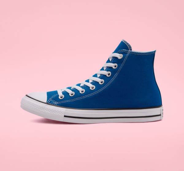 Tenis Altos Converse Chuck Taylor All Star Seasonal Color Bota Azules Blancos | CV-892RWJ