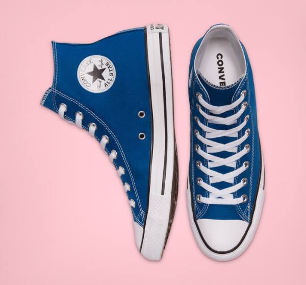 Tenis Altos Converse Chuck Taylor All Star Seasonal Color Bota Azules Blancos | CV-892RWJ