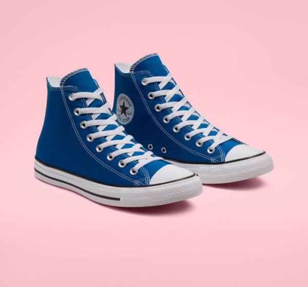 Tenis Altos Converse Chuck Taylor All Star Seasonal Color Bota Azules Blancos | CV-892RWJ