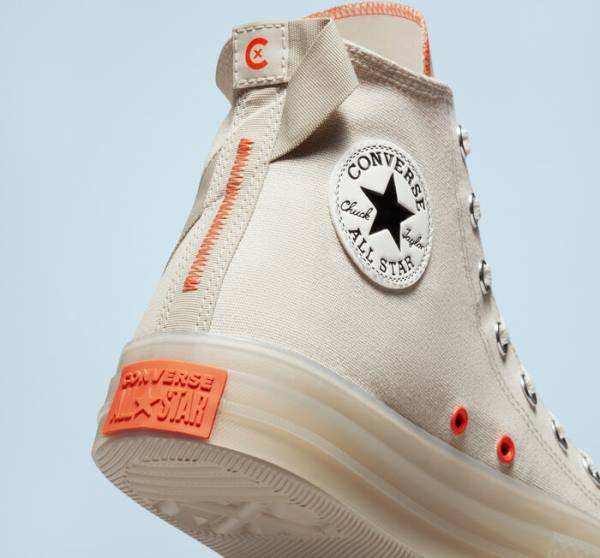 Tenis Altos Converse Chuck Taylor All Star CX Stretch Lona Bota Mango | CV-896WJF