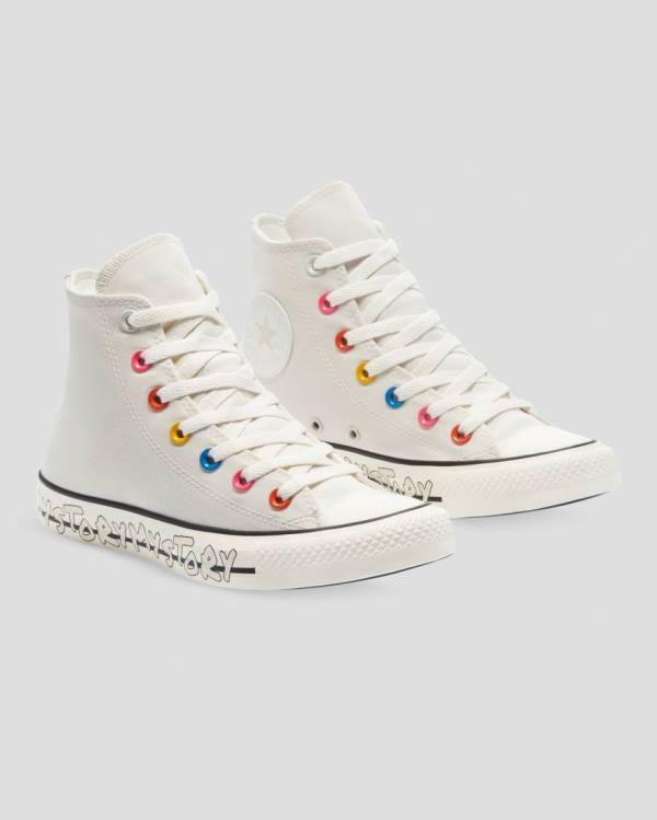 Tenis Altos Converse Chuck Taylor All Star My Story Bota Beige | CV-908XHG