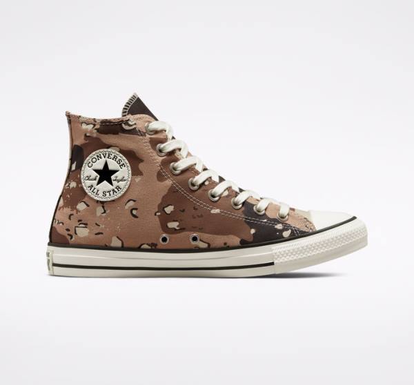 Tenis Altos Converse Chuck Taylor All Star Archive Camo Bota Marrom Negros | CV-954UXP