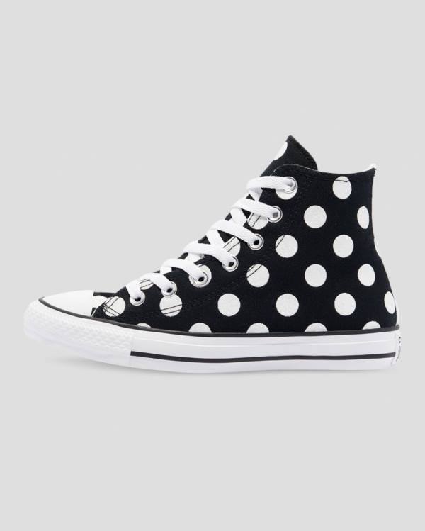 Tenis Altos Converse Chuck Taylor All Star Glitter Shine Bota Negros | CV-964ISZ