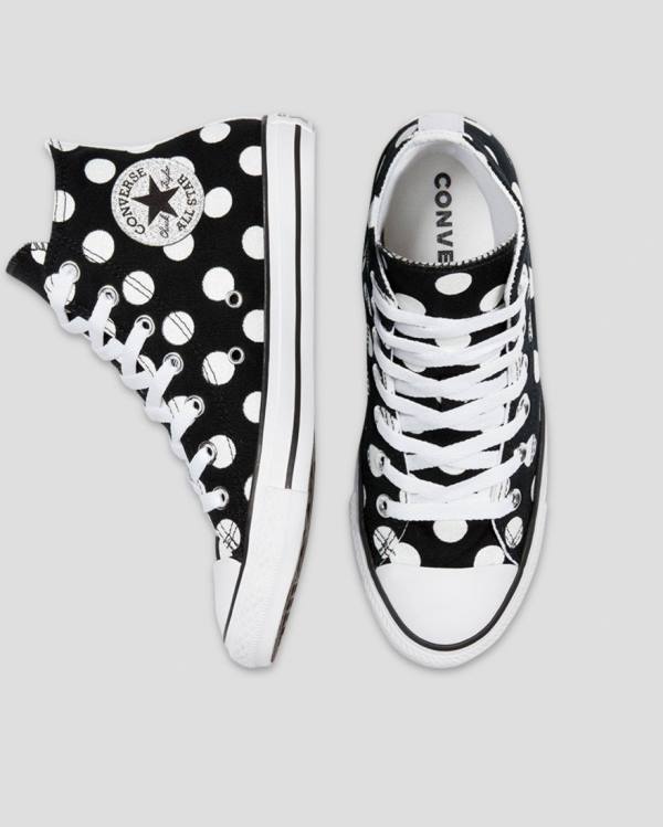 Tenis Altos Converse Chuck Taylor All Star Glitter Shine Bota Negros | CV-964ISZ