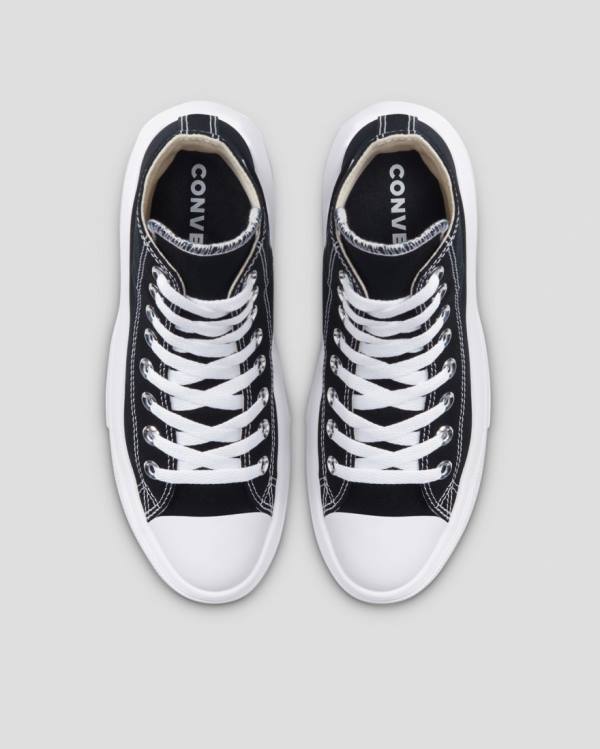 Tenis Altos Converse Chuck Taylor Move Plataforma Bota Negros | CV-821SFL