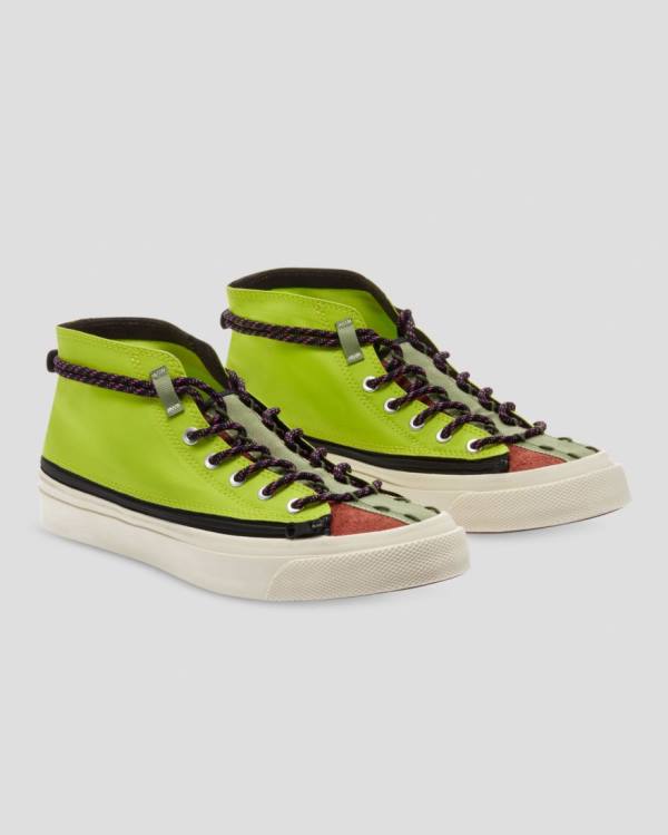 Tenis Altos Converse Deck Star Zip Bota Verdes | CV-216ZSU