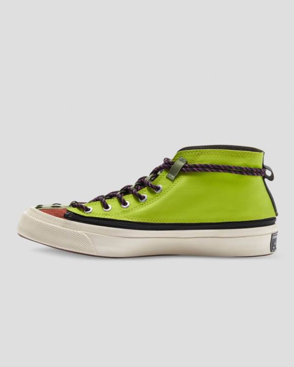 Tenis Altos Converse Deck Star Zip Bota Verdes | CV-216ZSU