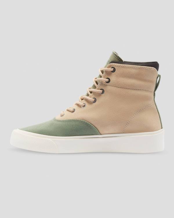 Tenis Altos Converse Jungle Cloth Skidgrip Bota Marrom Verdes | CV-958QAT