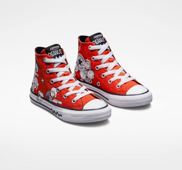 Tenis Altos Converse Peanuts Chuck Taylor All Star Bota Rojos Negros Blancos | CV-682SIU