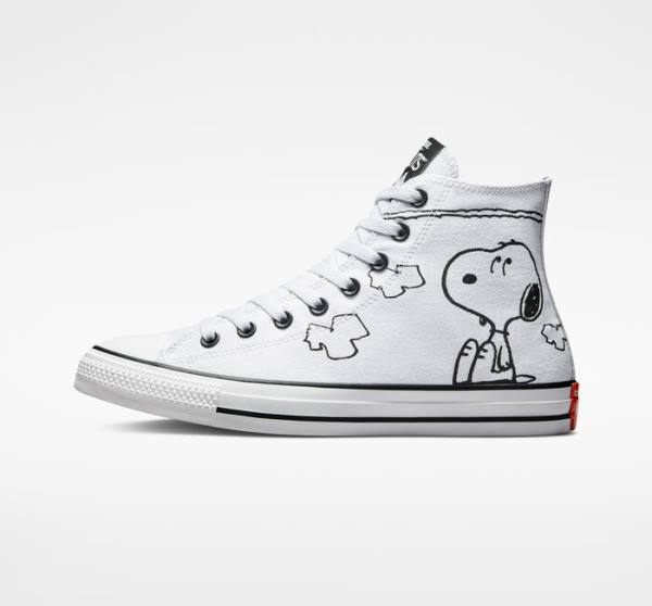 Tenis Altos Converse Peanuts Chuck Taylor All Star Bota Blancos Negros Rojos | CV-961QKW