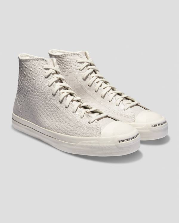 Tenis Altos Converse Pop Trading Co Jack Purcell Pro Bota Beige | CV-394AHE