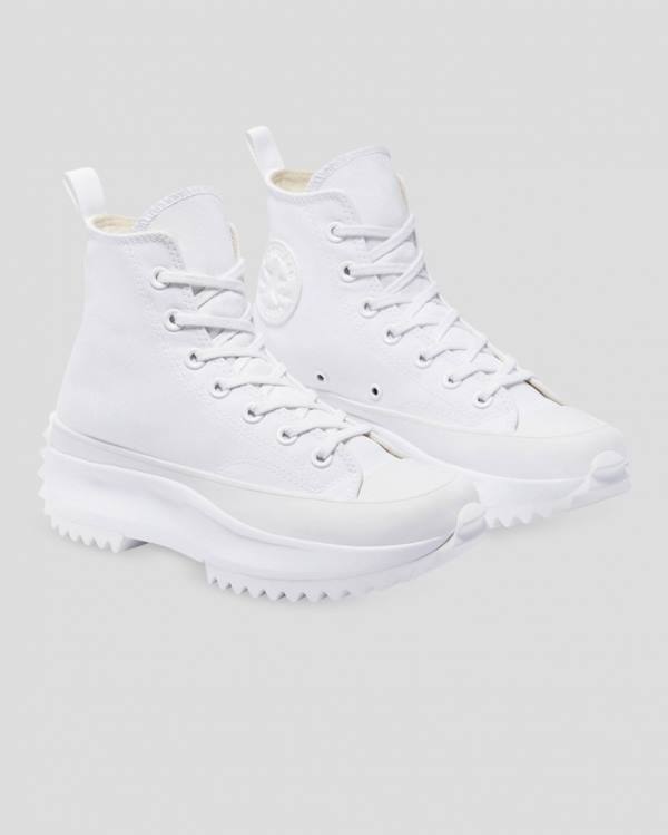 Tenis Altos Converse Run Star Hike All White Bota Blancos | CV-875RWM