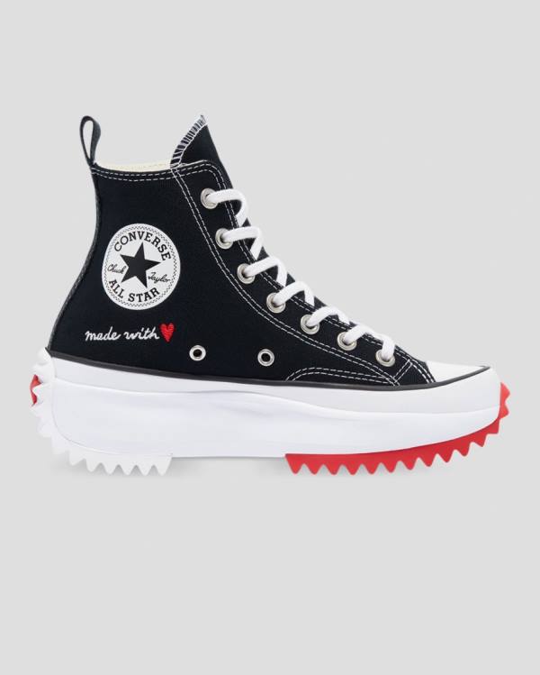 Tenis Altos Converse Run Star Hike Love Thread Bota Negros | CV-107NWH