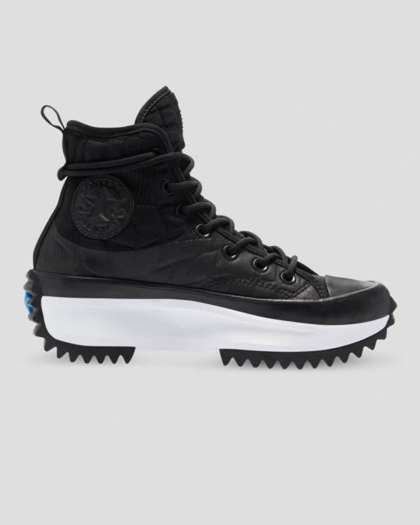 Tenis Altos Converse Run Star Hike Plataforma Digital Explorer Bota Negros | CV-091LMP