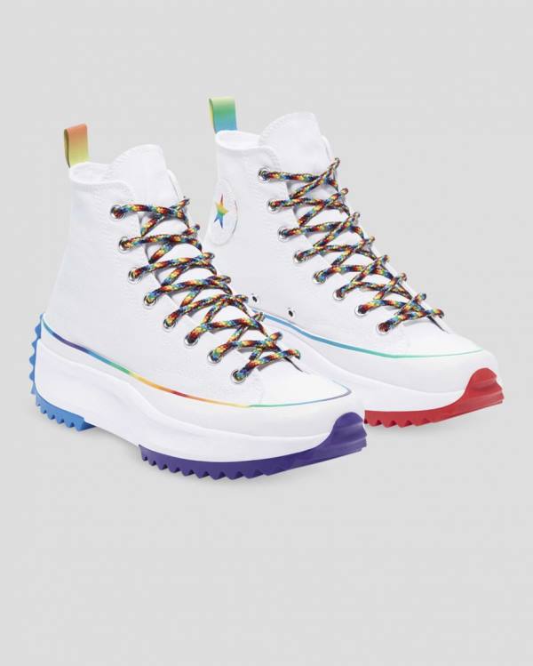 Tenis Altos Converse Run Star Hike Pride Bota Blancos | CV-154DMY