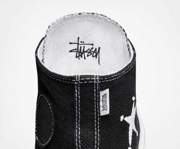 Tenis Altos Converse Stussy Chuck 70 Bota Negros Blancos | CV-014HDR