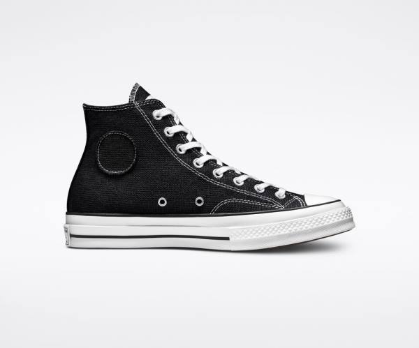 Tenis Altos Converse Stussy Chuck 70 Bota Negros Blancos | CV-402CBH