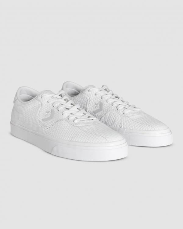 Tenis Bajos Converse CONS Louie Lopez Pro Cuero Blancos | CV-403NSH