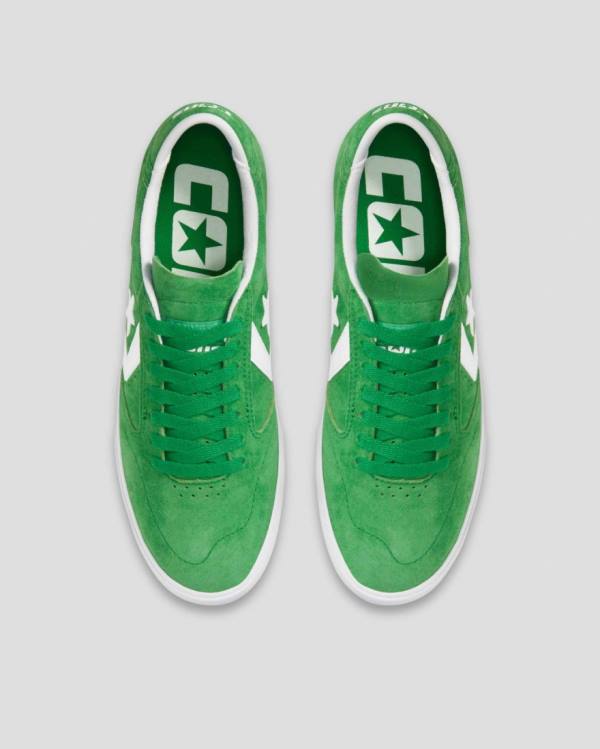 Tenis Bajos Converse Checkpoint Pro Pigskin Gamuza Verdes | CV-389JAF