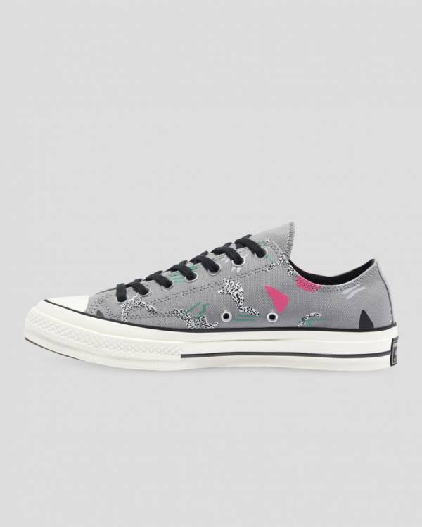 Tenis Bajos Converse Chuck 70 80s Archive Print Grises | CV-219NLF