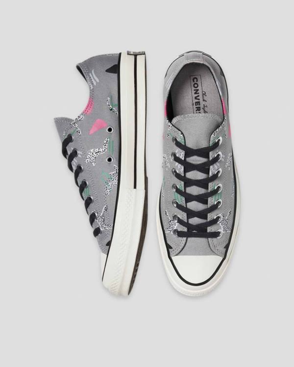 Tenis Bajos Converse Chuck 70 80s Archive Print Grises | CV-219NLF