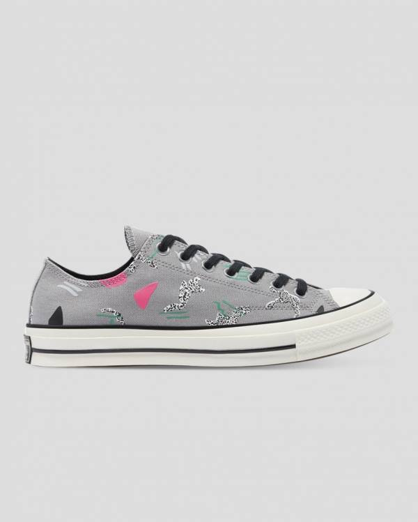 Tenis Bajos Converse Chuck 70 80s Archive Print Grises | CV-219NLF