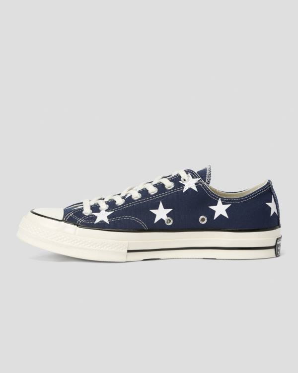 Tenis Bajos Converse Chuck 70 Archive Print Azules | CV-073ACT