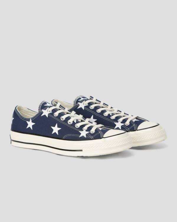 Tenis Bajos Converse Chuck 70 Archive Print Azules | CV-073ACT