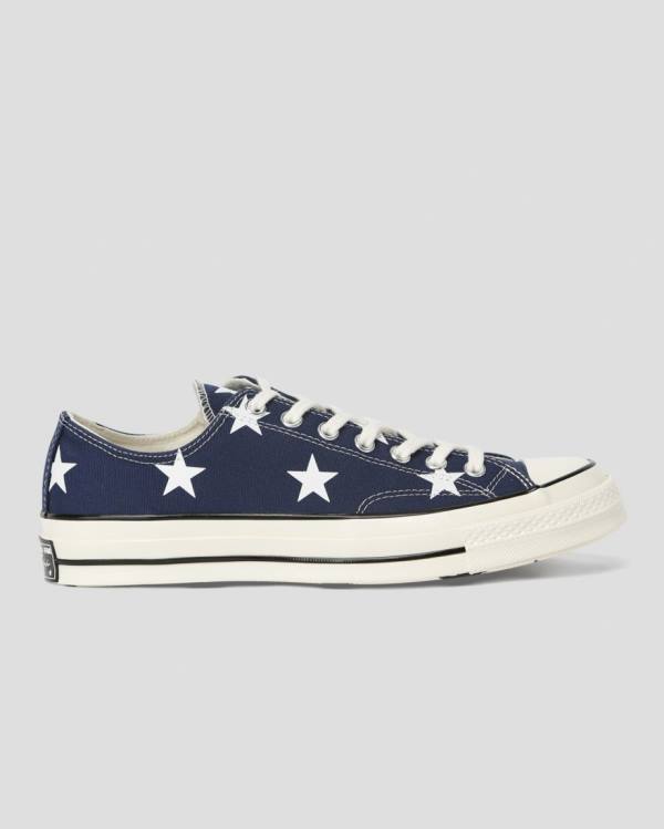 Tenis Bajos Converse Chuck 70 Archive Print Azules | CV-710OIJ