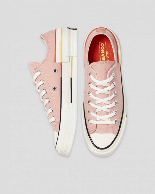 Tenis Bajos Converse Chuck 70 Colour Block Rosas | CV-128DFK