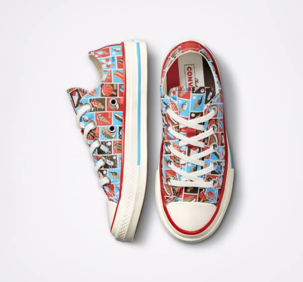 Tenis Bajos Converse Chuck 70 Frozen Treats Rojos Azules | CV-271HLX