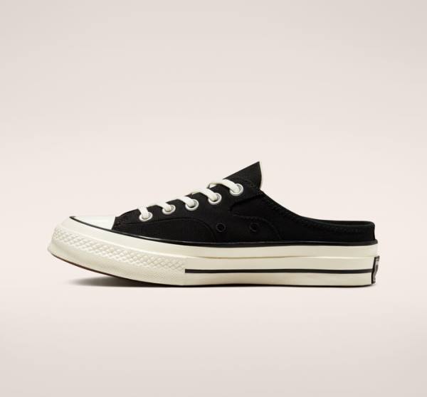 Tenis Bajos Converse Chuck 70 Mule Negros | CV-134WRT