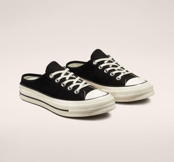 Tenis Bajos Converse Chuck 70 Mule Negros | CV-134WRT