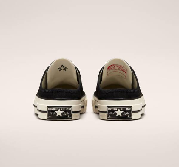 Tenis Bajos Converse Chuck 70 Mule Negros | CV-134WRT