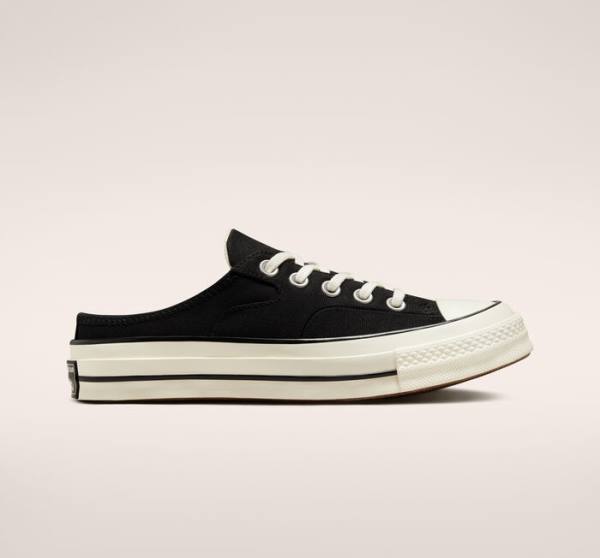 Tenis Bajos Converse Chuck 70 Mule Negros | CV-134WRT