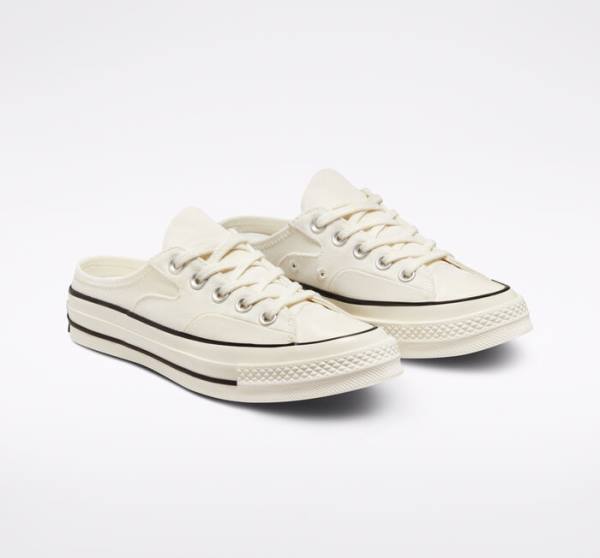 Tenis Bajos Converse Chuck 70 Mule Negros | CV-327NTS