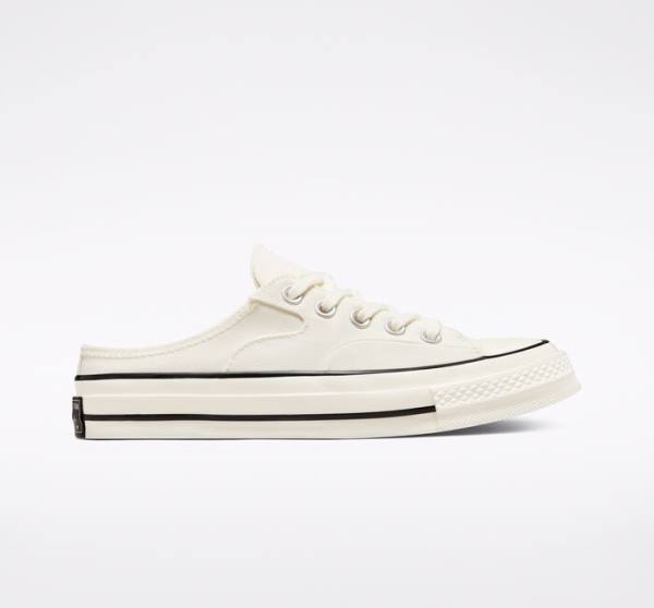 Tenis Bajos Converse Chuck 70 Mule Negros | CV-327NTS