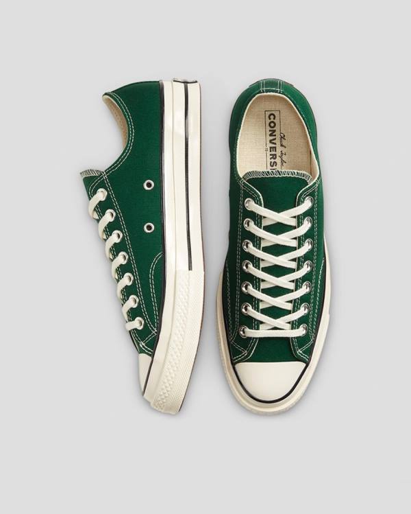 Tenis Bajos Converse Chuck 70 Organic Lona Verdes | CV-287KVX