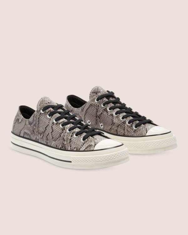 Tenis Bajos Converse Chuck 70 Reptile Gamuza Grises | CV-260UHV