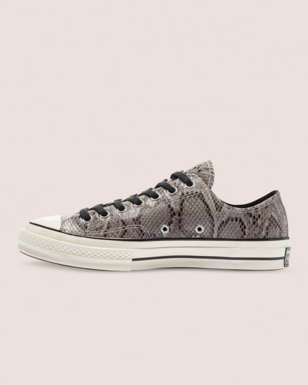 Tenis Bajos Converse Chuck 70 Reptile Gamuza Grises | CV-260UHV