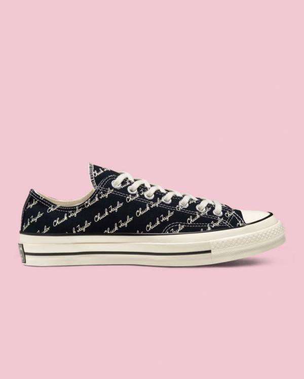 Tenis Bajos Converse Chuck 70 Signature Negros | CV-145IEP