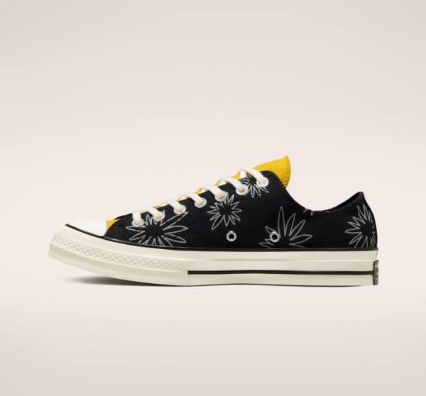 Tenis Bajos Converse Chuck 70 Sunny Floral Negros | CV-109JBD