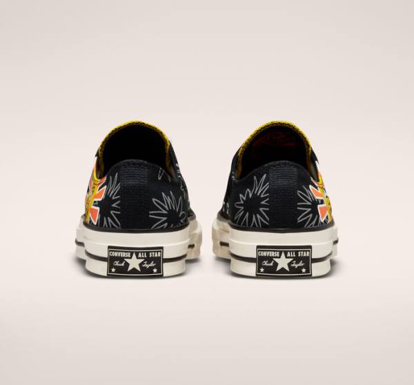 Tenis Bajos Converse Chuck 70 Sunny Floral Negros | CV-109JBD