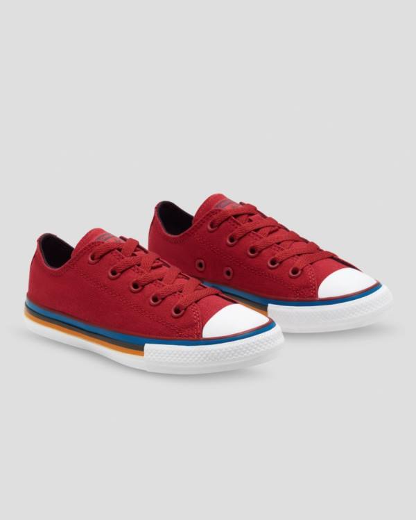 Tenis Bajos Converse Chuck Taylor All Star Multi Stripe Rojos | CV-056MWR