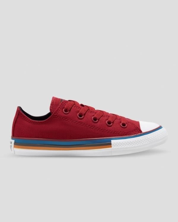 Tenis Bajos Converse Chuck Taylor All Star Multi Stripe Rojos | CV-056MWR