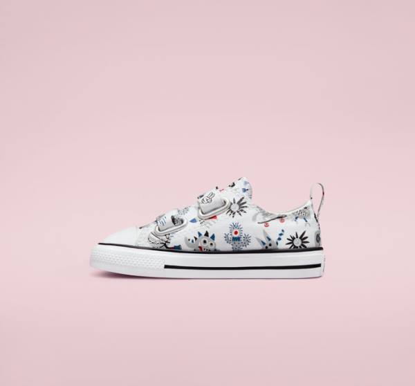 Tenis Bajos Converse Chuck Taylor All Star Easy-On Creatures Blancos Grises Azules | CV-056YKF