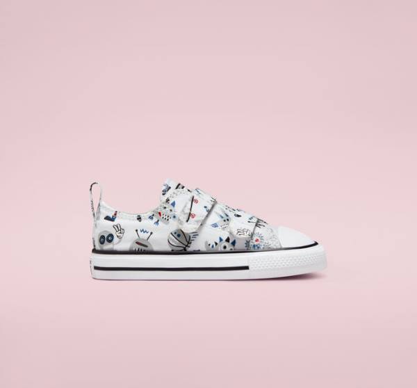 Tenis Bajos Converse Chuck Taylor All Star Easy-On Creatures Blancos Grises Azules | CV-056YKF