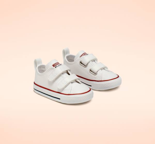 Tenis Bajos Converse Chuck Taylor All Star Easy-On Cuero Blancos | CV-068NEG