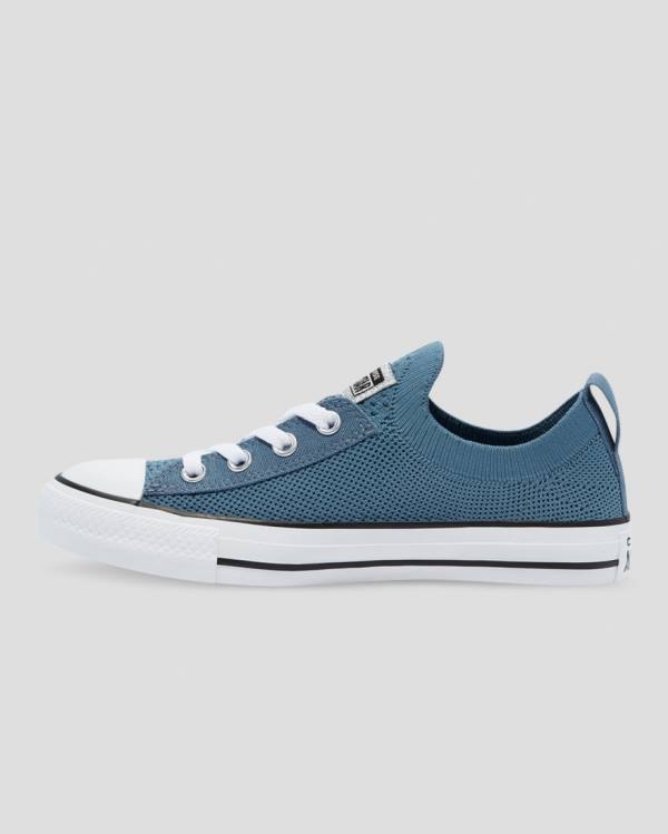 Tenis Bajos Converse Chuck Taylor All Star Shoreline Knit Glitter Azules | CV-082TOP